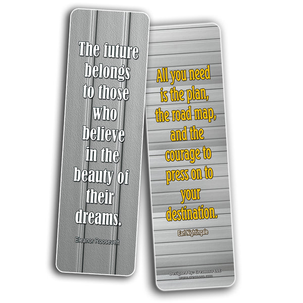 Motivational Quotes to Help You Achieve Your Dreams Bookmarks (30-Pack)