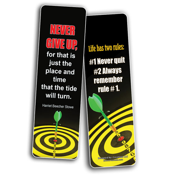 Motivational Quotes to Help You Achieve Your Dreams Bookmarks (60-Pack)