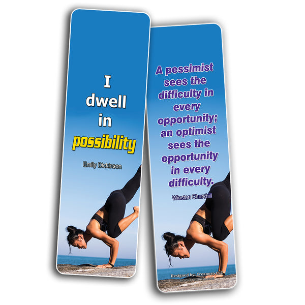 Motivational Quotes to Help You Achieve Your Dreams Bookmarks (60-Pack)