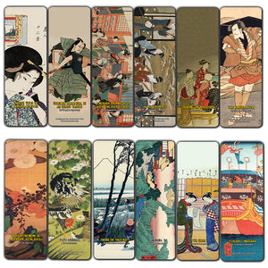 Japanese Bookmarks Cards Ukiyo-e (60-Pack) ÃƒÆ’Ã‚Â¢ÃƒÂ¢Ã¢â‚¬Å¡Ã‚Â¬ÃƒÂ¢Ã¢â€šÂ¬Ã…â€œ Japan Wood Art Bookmarker ÃƒÆ’Ã‚Â¢ÃƒÂ¢Ã¢â‚¬Å¡Ã‚Â¬ÃƒÂ¢Ã¢â€šÂ¬Ã…â€œ Premium Gift for Art Collectors, Men & Women, Adults, Teens - Classroom Incentive Rewards Gifts - Party Fa