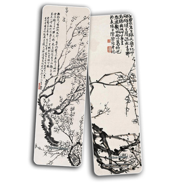 Creanoso Chinese Paintings Bookmarks - Four Gentlemen and Three Friends of Winter (60-Pack) ÃƒÆ’Ã‚Â¢ÃƒÂ¢Ã¢â‚¬Å¡Ã‚Â¬ÃƒÂ¢Ã¢â€šÂ¬Ã…â€œ Inspirational China Art Impressions Bookmarker Cards ÃƒÆ’Ã‚Â¢ÃƒÂ¢Ã¢â‚¬Å¡Ã‚Â¬ÃƒÂ¢Ã¢â€šÂ¬Ã…â€œ Premium Gift Collection for Me