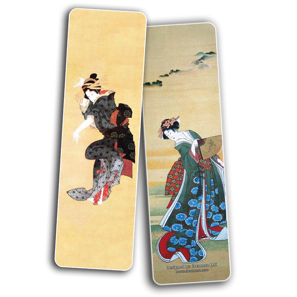 Creanoso Katsushika Hokusai Japanese Ladies Bookmarks (60-Pack) ÃƒÆ’Ã‚Â¢ÃƒÂ¢Ã¢â‚¬Å¡Ã‚Â¬ÃƒÂ¢Ã¢â€šÂ¬Ã…â€œ Inspirational Japan Art Impressions Bookmarker Cards ÃƒÆ’Ã‚Â¢ÃƒÂ¢Ã¢â‚¬Å¡Ã‚Â¬ÃƒÂ¢Ã¢â€šÂ¬Ã…â€œ Premium Gift Collection for Men & Women, Teens ÃƒÆ’Ã‚Â¢ÃƒÂ