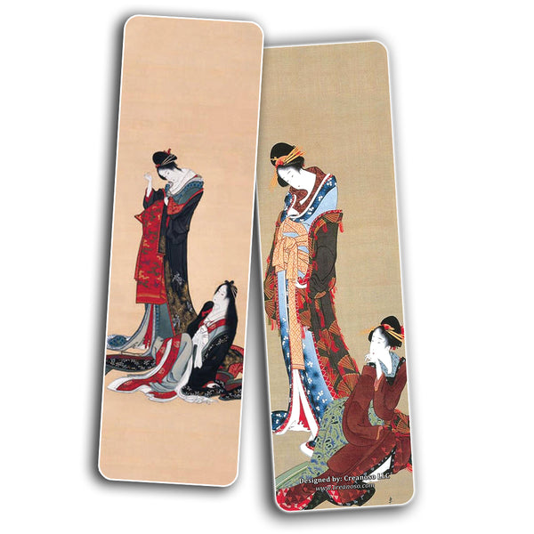 Creanoso Katsushika Hokusai Japanese Ladies Bookmarks (60-Pack) ÃƒÆ’Ã‚Â¢ÃƒÂ¢Ã¢â‚¬Å¡Ã‚Â¬ÃƒÂ¢Ã¢â€šÂ¬Ã…â€œ Inspirational Japan Art Impressions Bookmarker Cards ÃƒÆ’Ã‚Â¢ÃƒÂ¢Ã¢â‚¬Å¡Ã‚Â¬ÃƒÂ¢Ã¢â€šÂ¬Ã…â€œ Premium Gift Collection for Men & Women, Teens ÃƒÆ’Ã‚Â¢ÃƒÂ