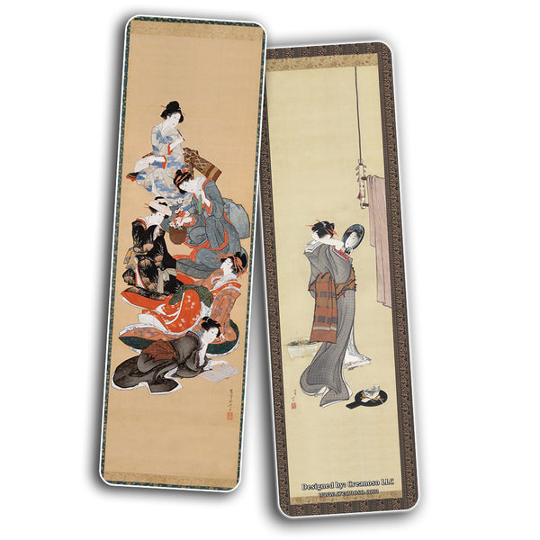 Creanoso Katsushika Hokusai Japanese Ladies Bookmarks (60-Pack) ÃƒÆ’Ã‚Â¢ÃƒÂ¢Ã¢â‚¬Å¡Ã‚Â¬ÃƒÂ¢Ã¢â€šÂ¬Ã…â€œ Inspirational Japan Art Impressions Bookmarker Cards ÃƒÆ’Ã‚Â¢ÃƒÂ¢Ã¢â‚¬Å¡Ã‚Â¬ÃƒÂ¢Ã¢â€šÂ¬Ã…â€œ Premium Gift Collection for Men & Women, Teens ÃƒÆ’Ã‚Â¢ÃƒÂ