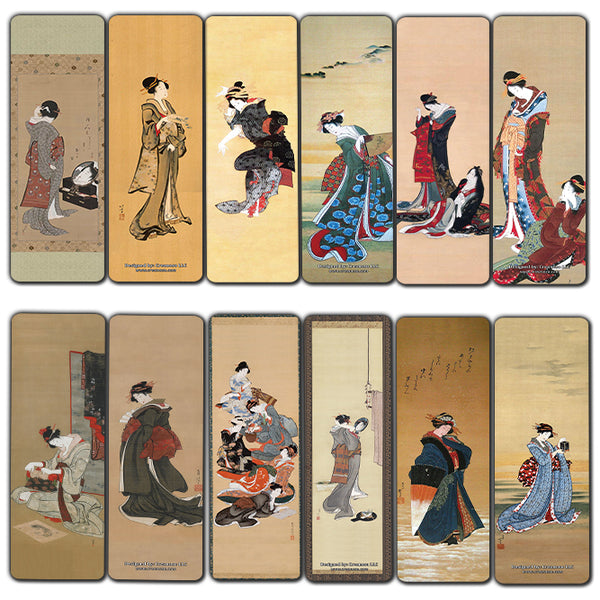 Creanoso Katsushika Hokusai Japanese Ladies Bookmarks (60-Pack) ÃƒÆ’Ã‚Â¢ÃƒÂ¢Ã¢â‚¬Å¡Ã‚Â¬ÃƒÂ¢Ã¢â€šÂ¬Ã…â€œ Inspirational Japan Art Impressions Bookmarker Cards ÃƒÆ’Ã‚Â¢ÃƒÂ¢Ã¢â‚¬Å¡Ã‚Â¬ÃƒÂ¢Ã¢â€šÂ¬Ã…â€œ Premium Gift Collection for Men & Women, Teens ÃƒÆ’Ã‚Â¢ÃƒÂ