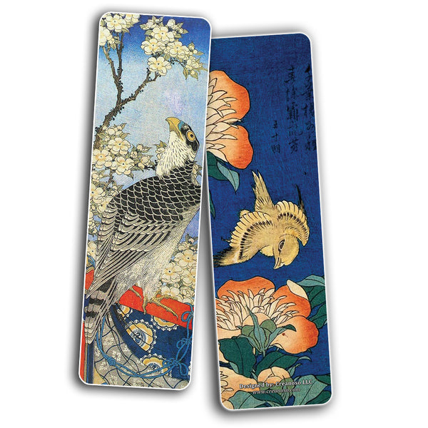 Creanoso Katsushika Hokusai Bookmarks (30-Pack) - Landscape Woodblock Print Stocking Stuffers Gift for Men & Women, Teens - Unique Bookmark Collection ÃƒÂ¢Ã¢â€šÂ¬Ã¢â‚¬Å“ Inspiring Japan Art Impressions Page Binder