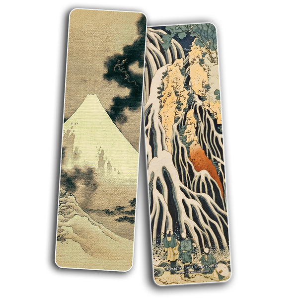Creanoso Katsushika Hokusai Bookmarks - Landscape Woodblock Print (60-Pack) ÃƒÆ’Ã‚Â¢ÃƒÂ¢Ã¢â‚¬Å¡Ã‚Â¬ÃƒÂ¢Ã¢â€šÂ¬Ã…â€œ Inspirational Japan Art Impressions Bookmarker Cards ÃƒÆ’Ã‚Â¢ÃƒÂ¢Ã¢â‚¬Å¡Ã‚Â¬ÃƒÂ¢Ã¢â€šÂ¬Ã…â€œ Premium Gift Collection for Men & Women, Teens