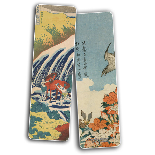Creanoso Katsushika Hokusai Bookmarks  Landscape Woodblock Print  Awesome Bookmarks for Men, Women, Teens  Six Assorted Bookmarks Designs  Japan Art Impressions Design  Cool Art Paints