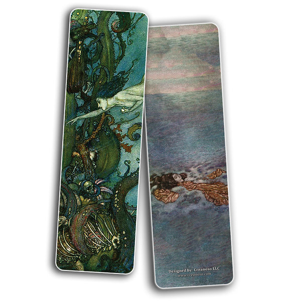 Creanoso Fairy Tales Edmund Dulac Bookmarks  Awesome Bookmarks for Men, Women, Teens  Six Assorted Bookmarks Designs  Unique Art Impressions Design  Cool Art Paints
