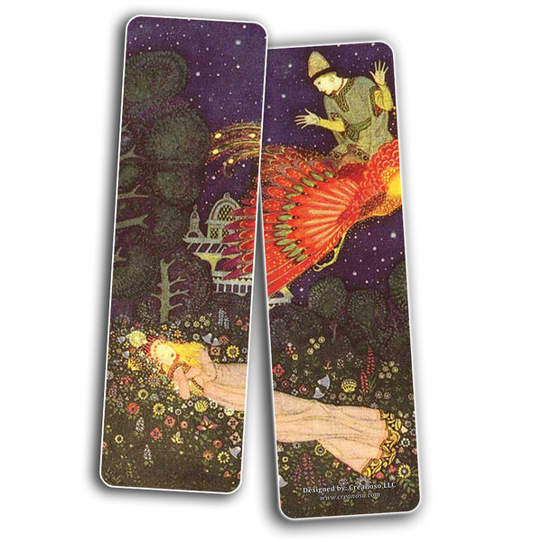 Creanoso Fairy Tales Edmund Dulac Bookmarks  Awesome Bookmarks for Men, Women, Teens  Six Assorted Bookmarks Designs  Unique Art Impressions Design  Cool Art Paints