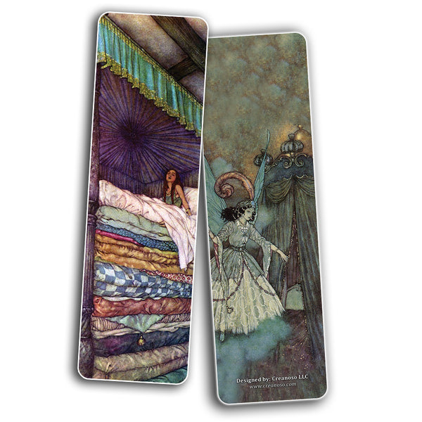 Creanoso Fairy Tales Edmund Dulac Bookmarks  Awesome Bookmarks for Men, Women, Teens  Six Assorted Bookmarks Designs  Unique Art Impressions Design  Cool Art Paints