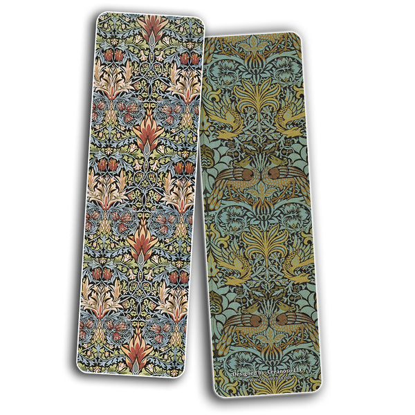 Creanoso Vintage Cards - William Morris Bookmark Cards (30-Pack) - Stocking Stuffers Gift for Bookworms, Men & Women, Teens - Unique Bookmark Collection ÃƒÂ¢Ã¢â€šÂ¬Ã¢â‚¬Å“ Cool Art Impressions Book Binder ÃƒÂ¢Ã¢â€šÂ¬Ã¢â‚¬Å“ Page Clip