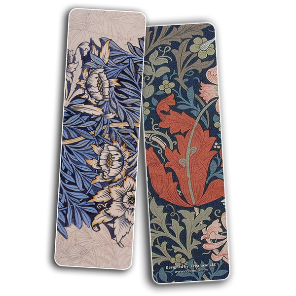 Creanoso Vintage Cards - William Morris Bookmark Cards (30-Pack) - Stocking Stuffers Gift for Bookworms, Men & Women, Teens - Unique Bookmark Collection ÃƒÂ¢Ã¢â€šÂ¬Ã¢â‚¬Å“ Cool Art Impressions Book Binder ÃƒÂ¢Ã¢â€šÂ¬Ã¢â‚¬Å“ Page Clip