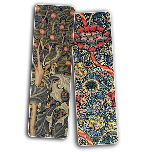 Creanoso Vintage Cards - William Morris Bookmark Cards (30-Pack) - Stocking Stuffers Gift for Bookworms, Men & Women, Teens - Unique Bookmark Collection ÃƒÂ¢Ã¢â€šÂ¬Ã¢â‚¬Å“ Cool Art Impressions Book Binder ÃƒÂ¢Ã¢â€šÂ¬Ã¢â‚¬Å“ Page Clip