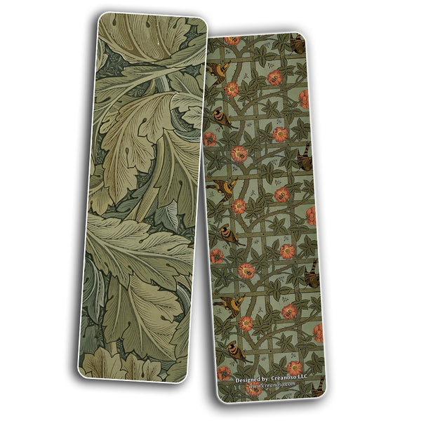 Creanoso Vintage Cards - William Morris Bookmark Cards (30-Pack) - Stocking Stuffers Gift for Bookworms, Men & Women, Teens - Unique Bookmark Collection ÃƒÂ¢Ã¢â€šÂ¬Ã¢â‚¬Å“ Cool Art Impressions Book Binder ÃƒÂ¢Ã¢â€šÂ¬Ã¢â‚¬Å“ Page Clip