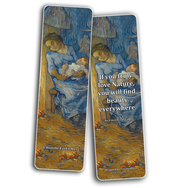 Creanoso Vintage Cards Famous Paintings Bookmarks Set (60-Pack) ÃƒÆ’Ã‚Â¢ÃƒÂ¢Ã¢â‚¬Å¡Ã‚Â¬ÃƒÂ¢Ã¢â€šÂ¬Ã…â€œ Most Expensive Impressionists Art Van Gogh Klimt Salvator Mundi Paul Gauguin ÃƒÆ’Ã‚Â¢ÃƒÂ¢Ã¢â‚¬Å¡Ã‚Â¬ÃƒÂ¢Ã¢â€šÂ¬Ã…â€œ Stocking Stuffers for or Men Women