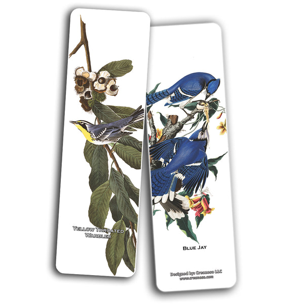 Creanoso John James Audubon - Bird Bookmarks (30-Pack) - Unique Art Impressions Book Binder - Stocking Stuffers Gift for Bookworms, Men & Women, Teens ÃƒÂ¢Ã¢â€šÂ¬Ã¢â‚¬Å“ Inspiring Drawings Page Clip - Cool Rewards
