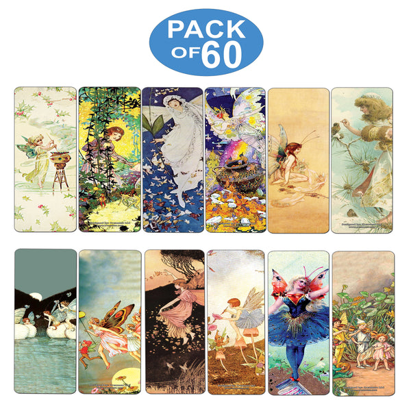 Creanoso Fairies Bookmarks  Unique Art Print Design  Awesome Bookmarks for Bookworms, Men, Women  Six Assorted Bookmarks Designs  Page Book Clipping Wall Decal