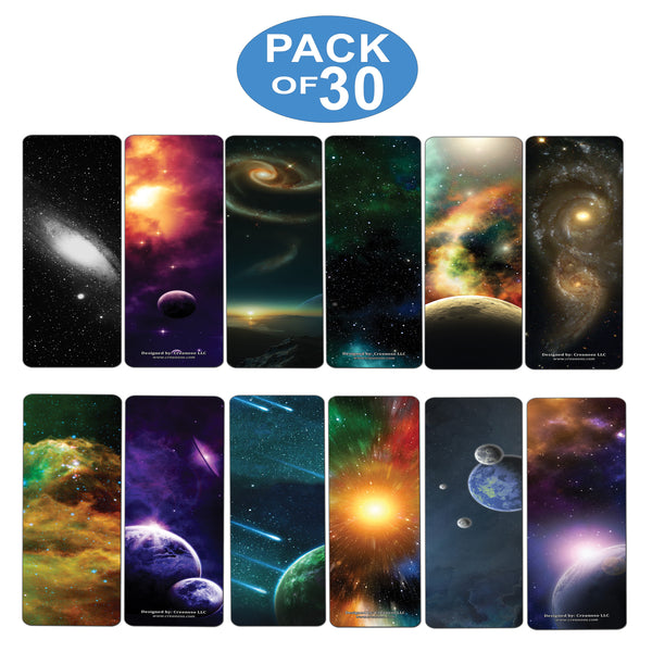 Creanoso Galaxy Bookmarks Series 2  Premium Planetary Learning Educational Bookmarkers  Awesome Bookmarks for Men, Women, Teens  Cool Unique Science Gifts for Bookworms, Bibliophiles