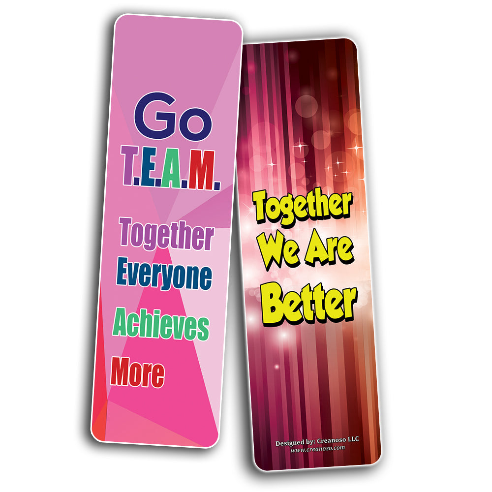 Creanoso Team Building Bookmarks for Kids (30-Pack) ÃƒÂ¢Ã¢â€šÂ¬Ã¢â‚¬Å“