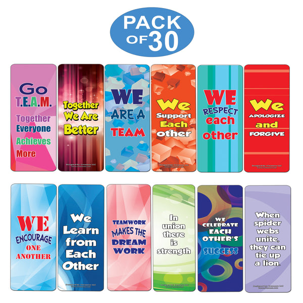 Creanoso Team Building Bookmarks for Kids (30-Pack) ÃƒÂ¢Ã¢â€šÂ¬Ã¢â‚¬Å“ Six Assorted Quality Bookmarker Cards Bulk Set ÃƒÂ¢Ã¢â€šÂ¬Ã¢â‚¬Å“ Premium Gift for Kids, Boys & Girls ÃƒÂ¢Ã¢â€šÂ¬Ã¢â‚¬Å“ Stocking Stuffers Gifts for Children ÃƒÂ¢Ã¢â€šÂ¬Ã¢â‚¬Å“ Fun Rea