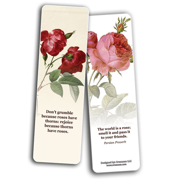 Creanoso Vintage Rose Flowers Bookmarker Cards (30-Pack) ÃƒÂ¢Ã¢â€šÂ¬Ã¢â‚¬Å“ Stocking Stuffers Gift for Men & Women, Adults ÃƒÂ¢Ã¢â€šÂ¬Ã¢â‚¬Å“ Awesome Bookmark Collection ÃƒÂ¢Ã¢â€šÂ¬Ã¢â‚¬Å“ Business Gifts ÃƒÂ¢Ã¢â€šÂ¬Ã¢â‚¬Å“ Employee Rewards Incentives
