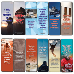 Creanoso Inspiring Bookmarks for Students  Motivational Theme  Awesome Book Markers for Students, Boys, Girls, Men, Women  Premium Design Gifts for Bookworms  Book Page Clippers