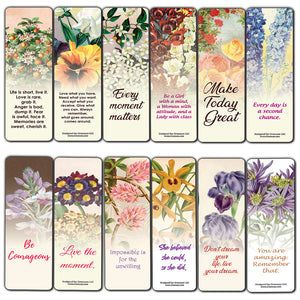 Creanoso Beautiful Floral Inspirational Sayings Bookmarks (60-Pack) ÃƒÆ’Ã‚Â¢ÃƒÂ¢Ã¢â‚¬Å¡Ã‚Â¬ÃƒÂ¢Ã¢â€šÂ¬Ã…â€œ Inspiring Inspirational Sayings Bookmarker Cards ÃƒÆ’Ã‚Â¢ÃƒÂ¢Ã¢â‚¬Å¡Ã‚Â¬ÃƒÂ¢Ã¢â€šÂ¬Ã…â€œ Premium Stocking Stuffer Gift for Men, Women, Teens, Bookw
