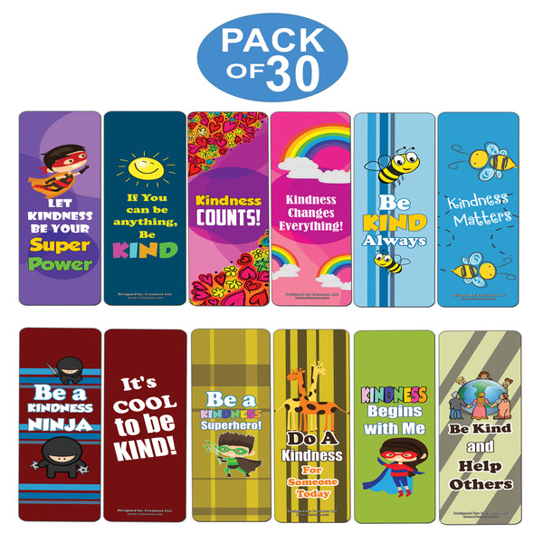 Kids Kindness Bookmarker Cards (30-Pack) ÃƒÂ¢Ã¢â€šÂ¬Ã¢â‚¬Å“ Bookclub Reading Gift Set Boys & Girls ÃƒÂ¢Ã¢â€šÂ¬Ã¢â‚¬Å“ Stocking Stuffers Gifts for Children Birthday Party Back to School Thanksgiving Christmas