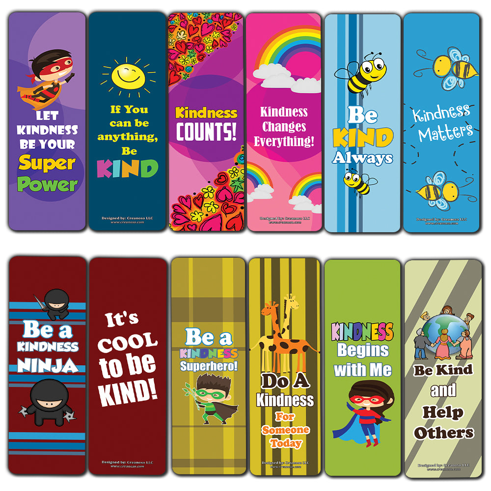 Kids Kindness Bookmarker Cards (30-Pack) ÃƒÂ¢Ã¢â€šÂ¬Ã¢â‚¬Å“ Bookclub Reading Gift Set Boys & Girls ÃƒÂ¢Ã¢â€šÂ¬Ã¢â‚¬Å“ Stocking Stuffers Gifts for Children Birthday Party Back to School Thanksgiving Christmas