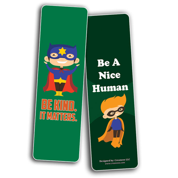 Character Matters Superhero Bookmarks for Kids (12-Pack) ÃƒÂ¢Ã¢â€šÂ¬Ã¢â‚¬Å“ Inspirational Sayings Reading Bookmarker Cards - Stocking Stuffers for Children Boys & Girls ÃƒÂ¢Ã¢â€šÂ¬Ã¢â‚¬Å“ Teacher School Classroom Rewards Incentive
