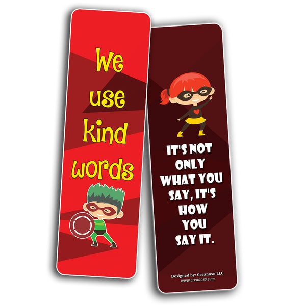Character Matters Superhero Bookmarks for Kids (12-Pack) ÃƒÂ¢Ã¢â€šÂ¬Ã¢â‚¬Å“ Inspirational Sayings Reading Bookmarker Cards - Stocking Stuffers for Children Boys & Girls ÃƒÂ¢Ã¢â€šÂ¬Ã¢â‚¬Å“ Teacher School Classroom Rewards Incentive
