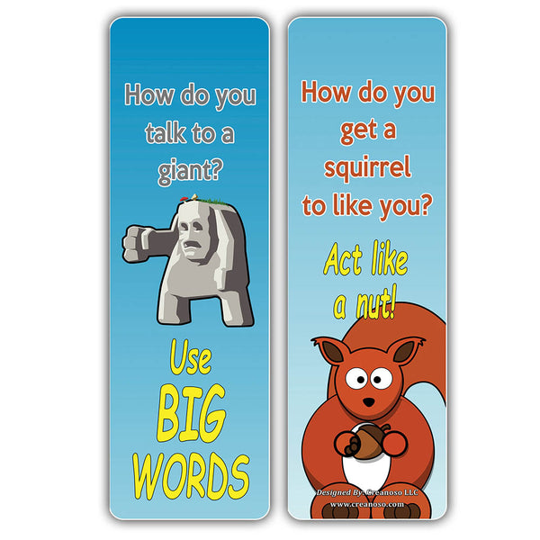 Creanoso Hilariously Silly Jokes Series 6 Bookmarks - Cool and Funny Jokes