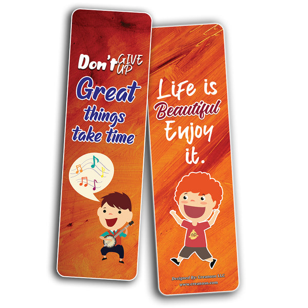 Inspirational Quotes to Live By for Kids Bookmarks (60-Pack)