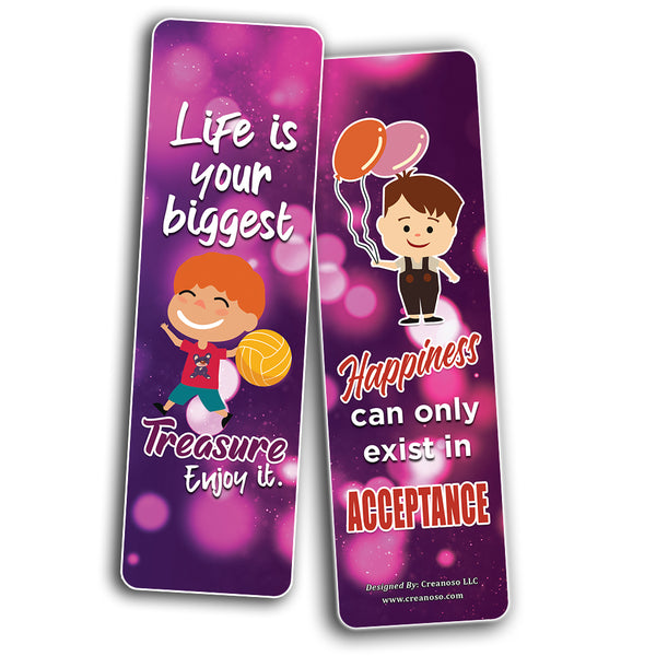 Inspirational Quotes to Live By for Kids Bookmarks (60-Pack)