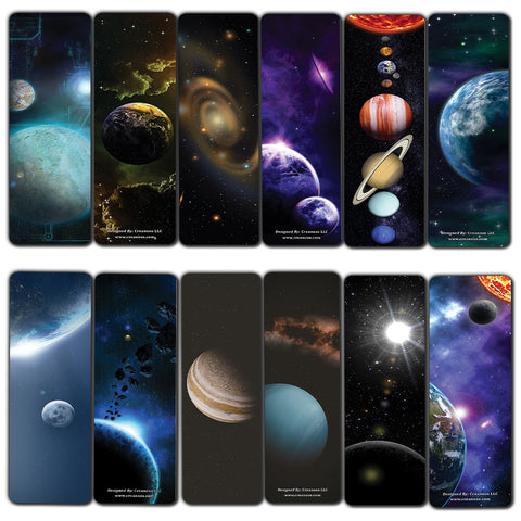 Cosmos Outer Space Futuristic Universe Galaxy Bookmarks (60-Pack) Ã¢â‚¬â€œ Bulk Pack Gift Giveaways