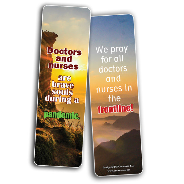 Creanoso Encouraging Positive Quotes During Pandemic Bookmarks (30-Pack) - Awesome Bookmarks Collection  Cool Gifts for Men, Women, Teens, Businessman, Executive, Managers, Leaders, Nurses, Doctors