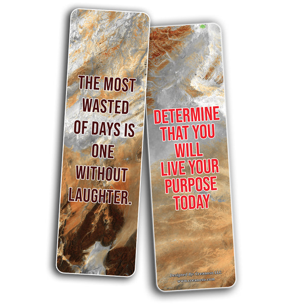 Creanoso Encouraging Positive Quotes During Pandemic Series 2 Bookmarks (60-Pack) - Awesome Bookmarks Collection  Cool Stocking Stuffers for Men Women - Gift Token Rewards Incentives for Bookworms