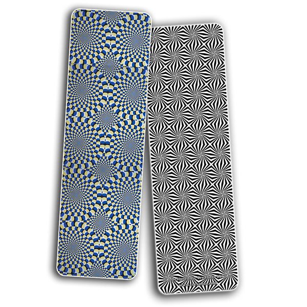 Creanoso Illusional Patterns Optical Bookmarks Series 1 (60-Pack) Ã¢â‚¬â€œ Party Bulk Card Ã¢â‚¬â€œ Epic Collection Set