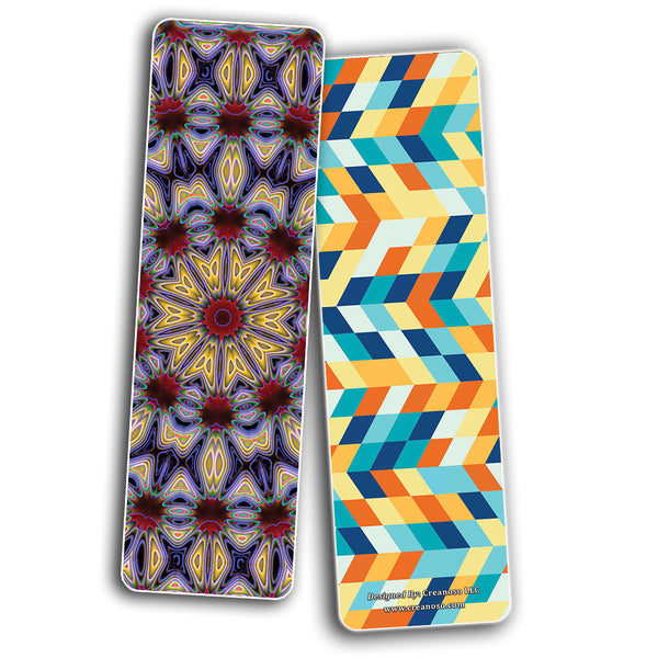 Creanoso Colorful Patterns Optical Bookmarks Series 2 (30-Pack) â€“ Premium Gifts Bookmarks