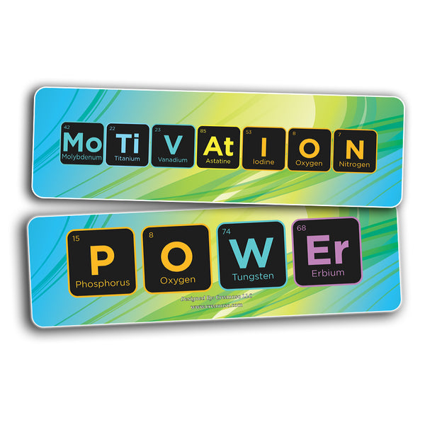 Creanoso Periodic Element Table Bookmarks (60-Pack) - Creative Teaching Words Science Bulk Cards