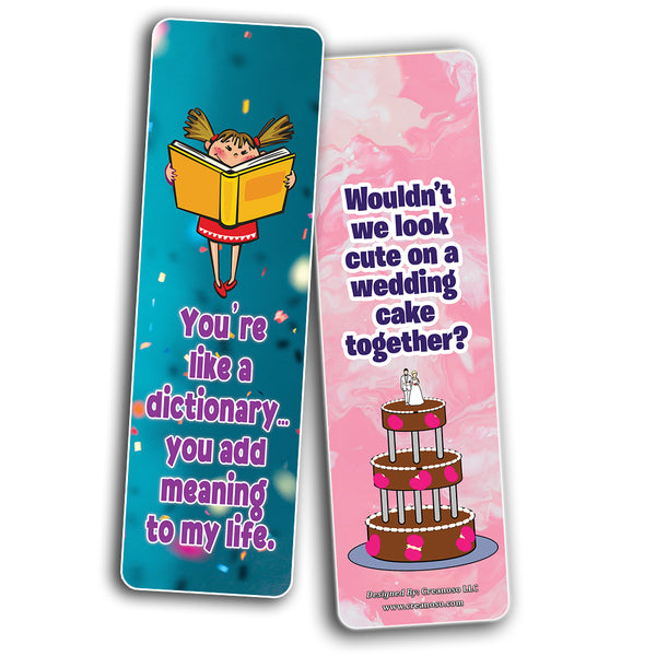 Creanoso Pick Up Lines Funny Bookmarks (12-Pack) â€“ Party Card Set â€“ Assorted Bulk Collection