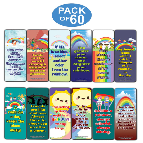 Positive Days Rainbow Bookmarks - (60 Pack)