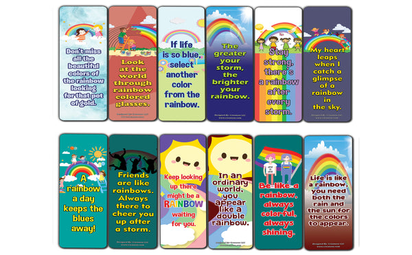 Positive Days Rainbow Bookmarks - (60 Pack)