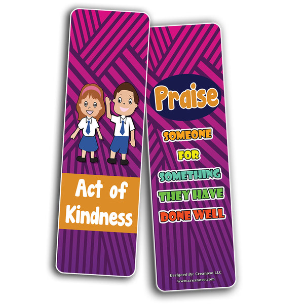 Colorful Act of Kindness Bookmarks (60-Pack) Premium Quality Gift Ideas for All Occasions - Stocking Stuffers Party Favor & Giveaways