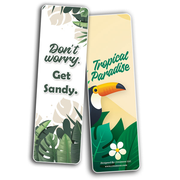 Tropical Inspired Bookmarks (5-Sets X 6 Cards)