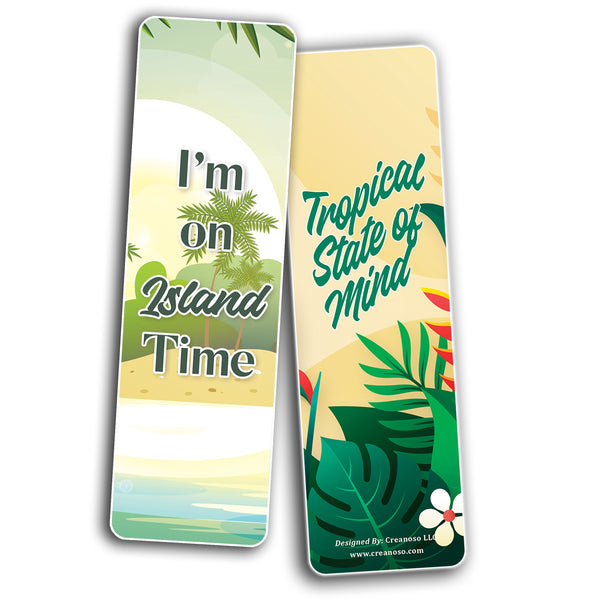 Tropical Inspired Bookmarks (2-Sets X 6 Cards)
