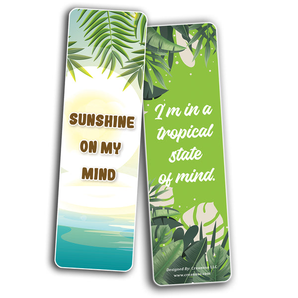 Tropical Inspired Bookmarks (2-Sets X 6 Cards)