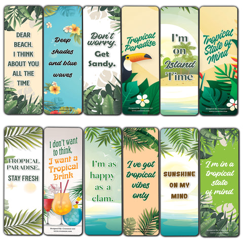 Tropical Inspired Bookmarks (5-Sets X 6 Cards)