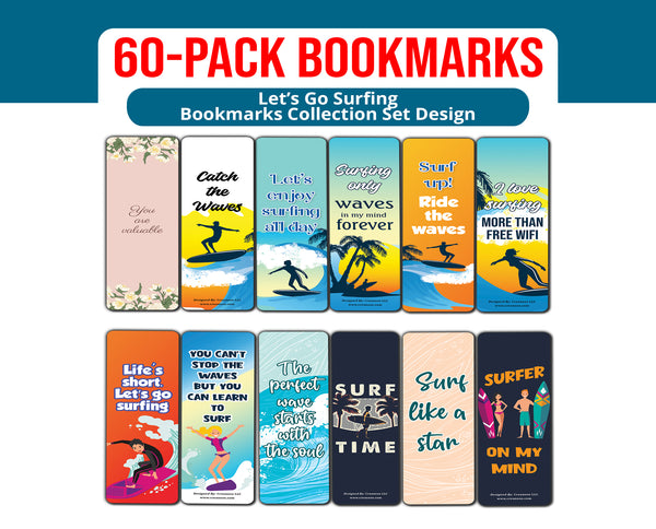 LET'S GO SURFING BOOKMARKS (10-Sets X 6 Cards)